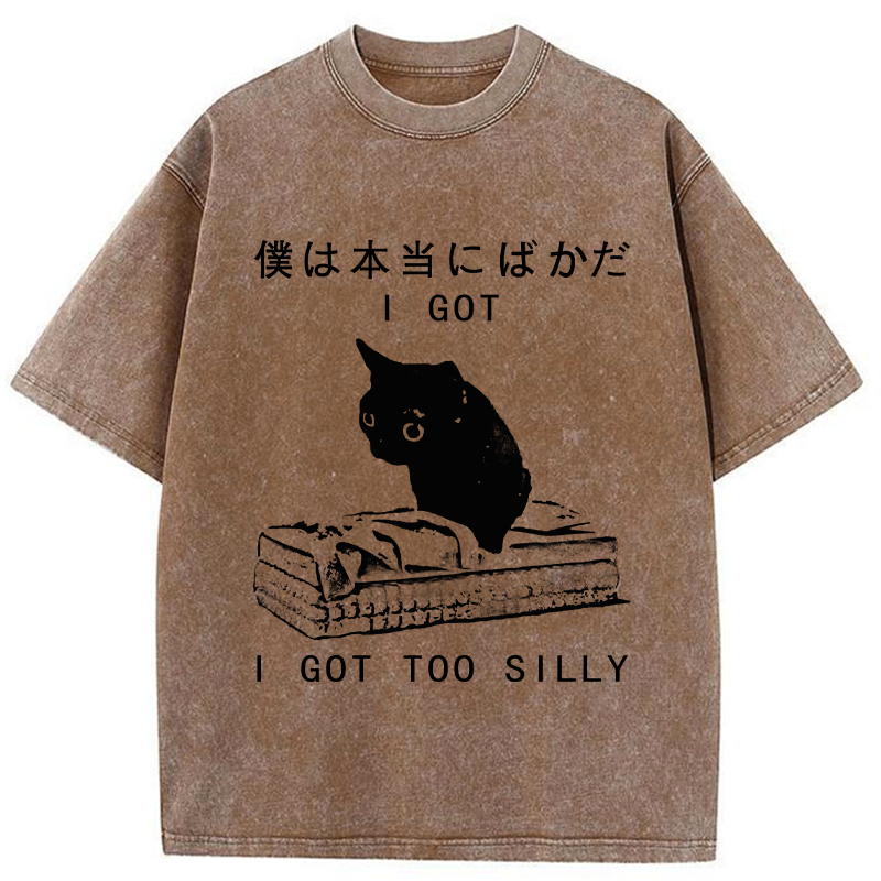Tokyo-Tiger I Got Too Silly Washed T-Shirt