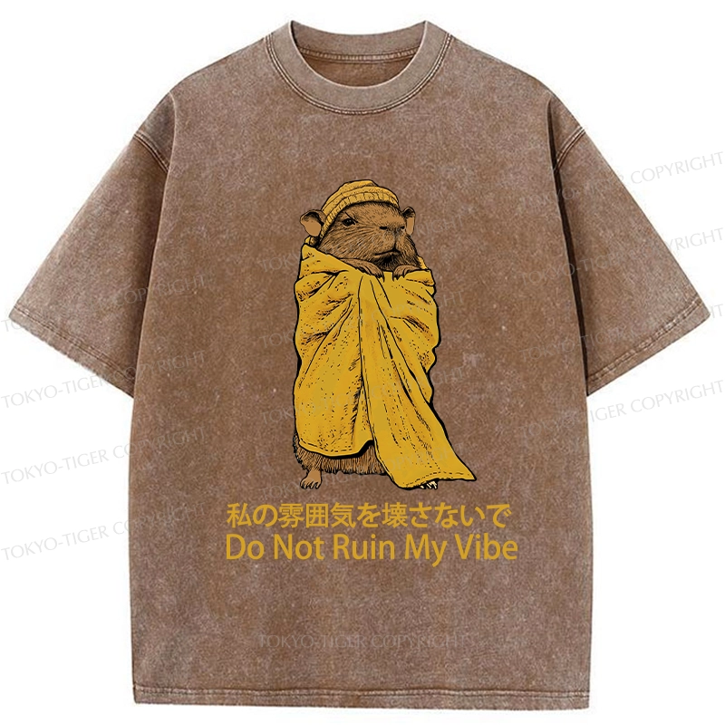 Tokyo-Tiger Don't Spoil My Mood Washed T-Shirt