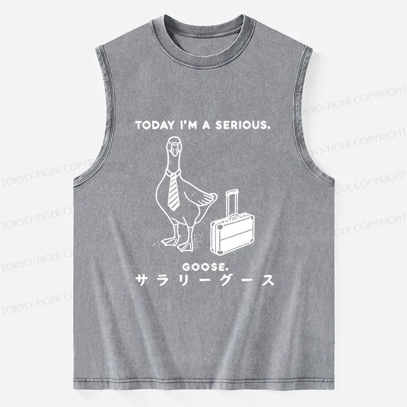 Tokyo-Tiger Hard Working Goose Washed Tank