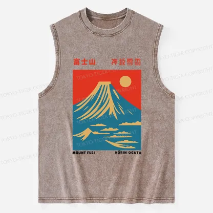 Tokyo-Tiger Mount Fuji Vintage Washed Tank