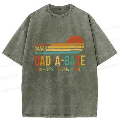 Tokyo-Tiger Dad Jokes Washed T-Shirt