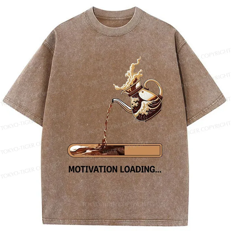 Tokyo-Tiger Coffee Loading Washed T-Shirt