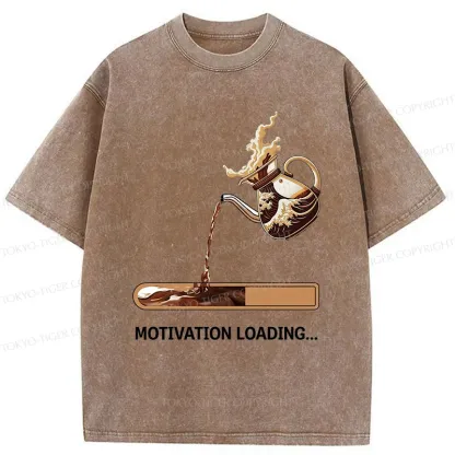 Tokyo-Tiger Coffee Loading Washed T-Shirt