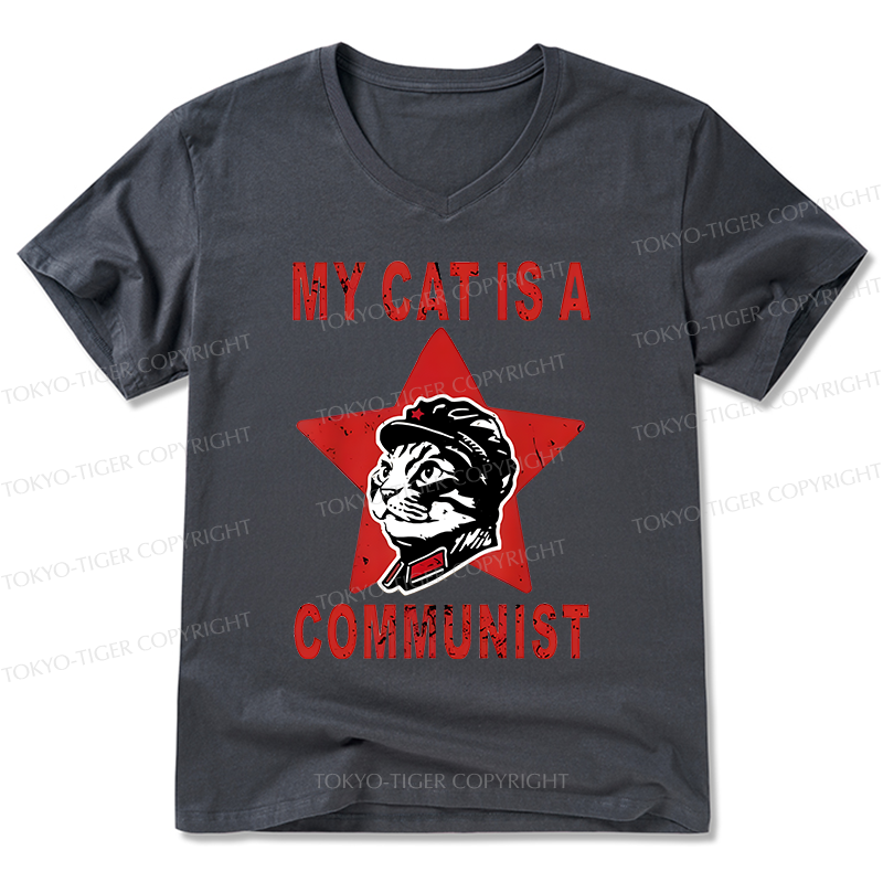 Tokyo-Tiger Funny Cat-ism V-Neck Classic T-Shirt