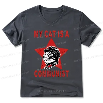 Tokyo-Tiger Funny Cat-ism V-Neck Classic T-Shirt