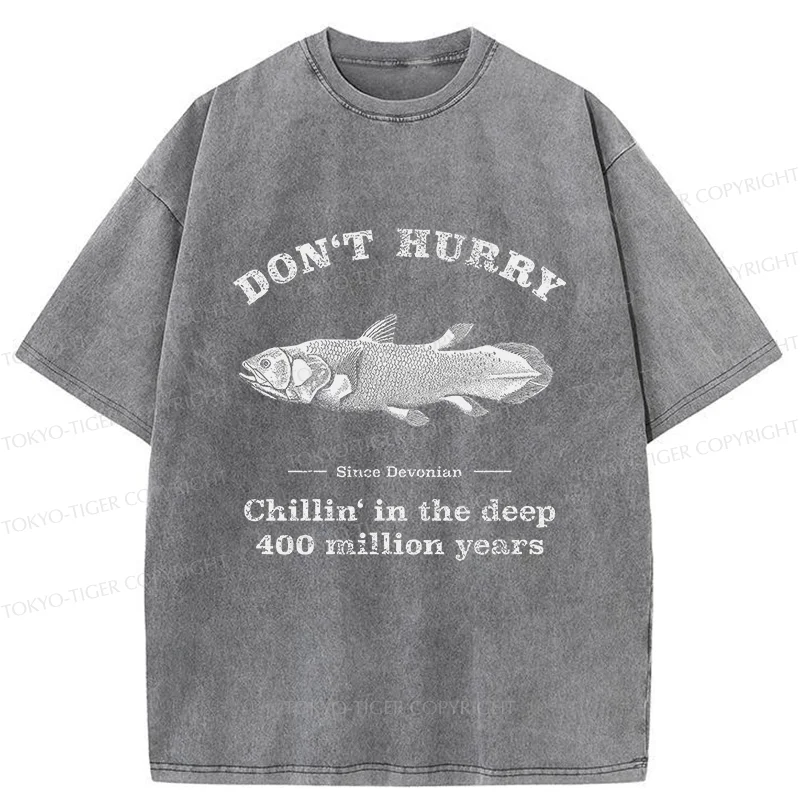 Tokyo-Tiger Fish From 400 Million Years Ago Washed T-Shirt