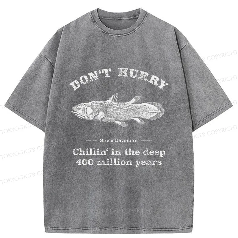 Tokyo-Tiger Fish From 400 Million Years Ago Washed T-Shirt