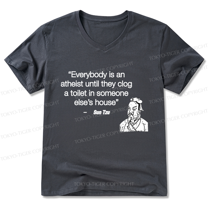 Tokyo-Tiger Funny Sun Tzu Saying V-Neck Classic T-Shirt