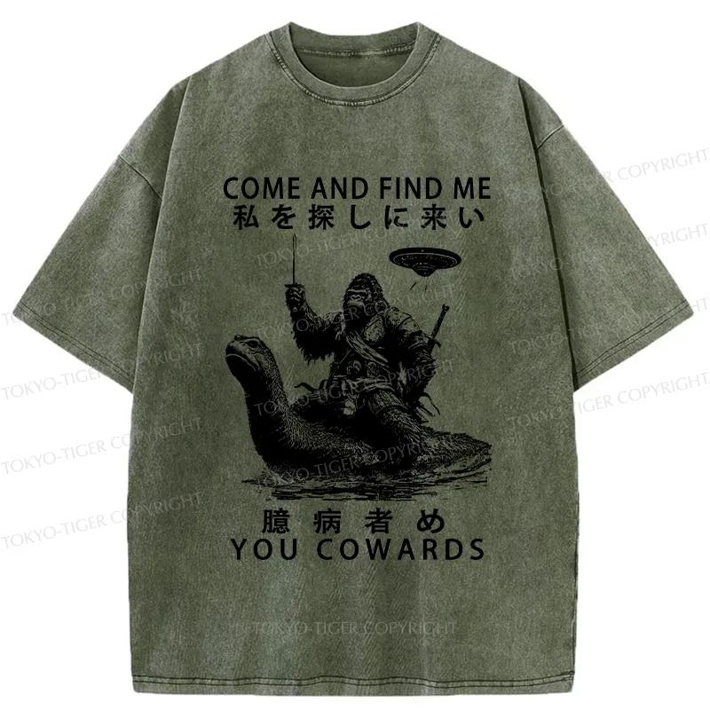 Tokyo-Tiger Can You Find Us Washed T-Shirt