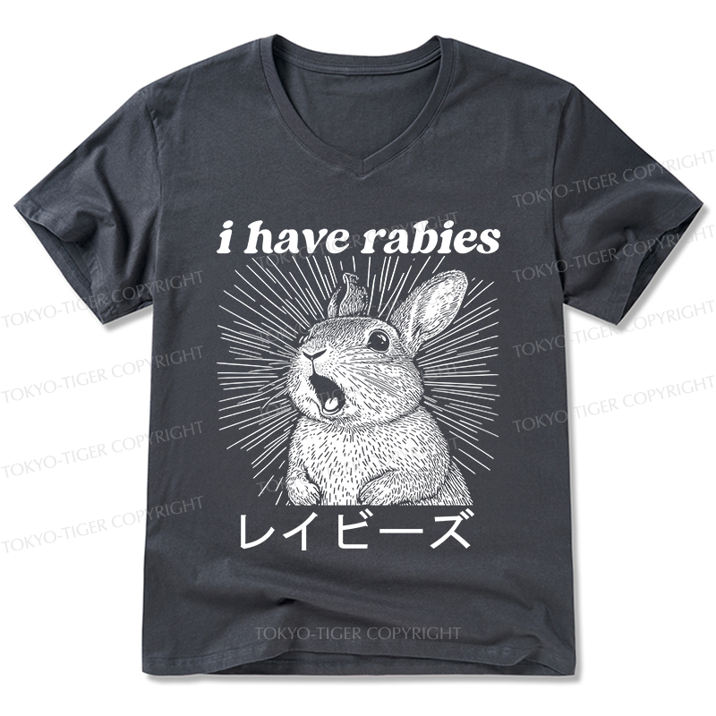 Tokyo-Tiger Funny Rabbit V-Neck Classic T-Shirt