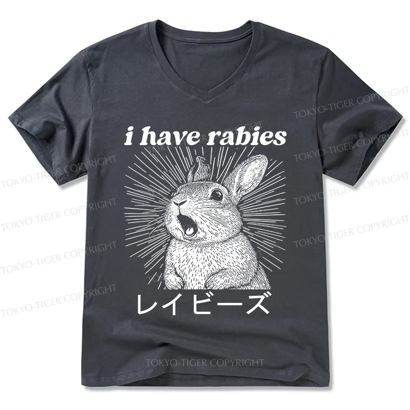 Tokyo-Tiger Funny Rabbit V-Neck Classic T-Shirt