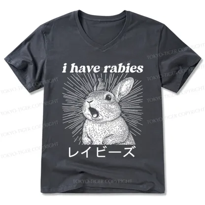 Tokyo-Tiger Funny Rabbit V-Neck Classic T-Shirt