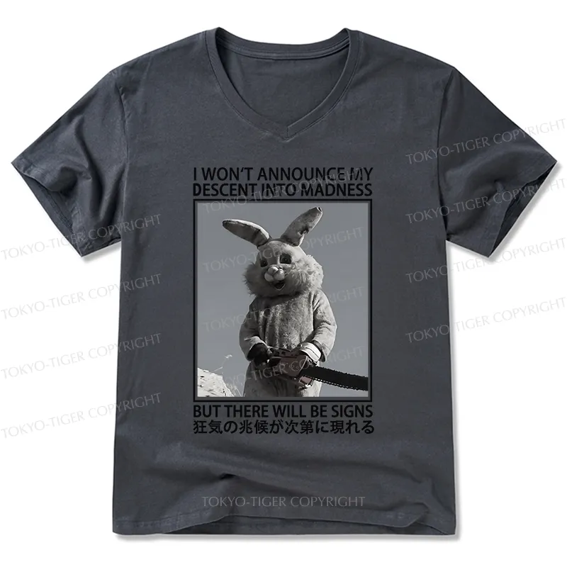 Tokyo-Tiger Rabbit Goes Into Madness V-Neck Classic T-Shirt