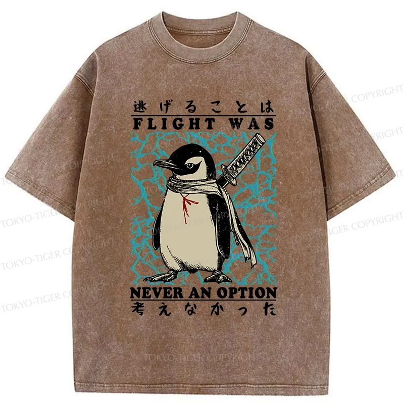 Tokyo-Tiger Ninja Penguin Washed T-Shirt