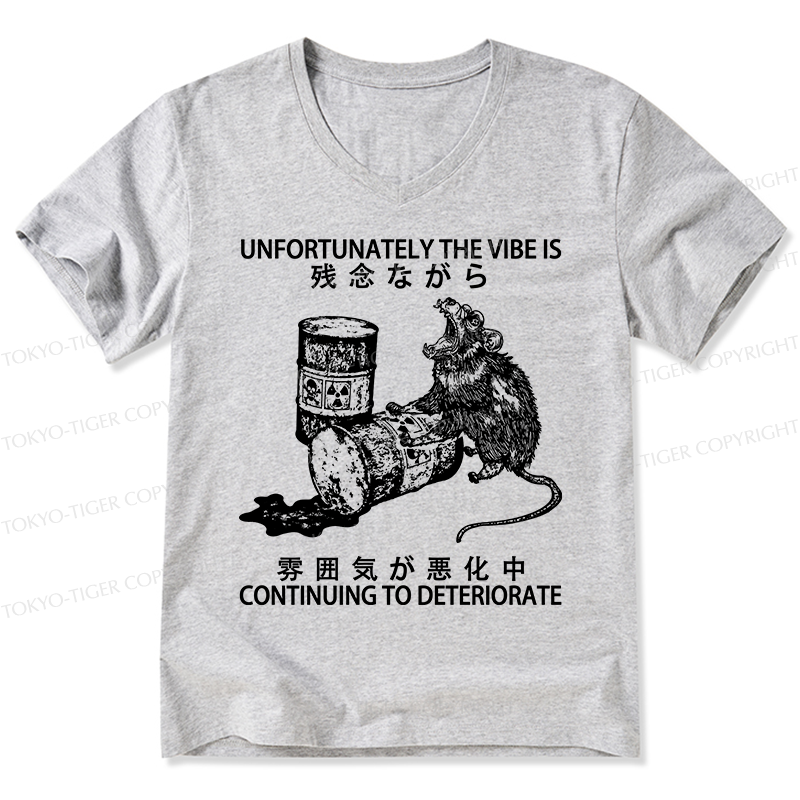 Tokyo-Tiger The Vibe Is Continuing To Deteriorate V-Neck Classic T-Shirt