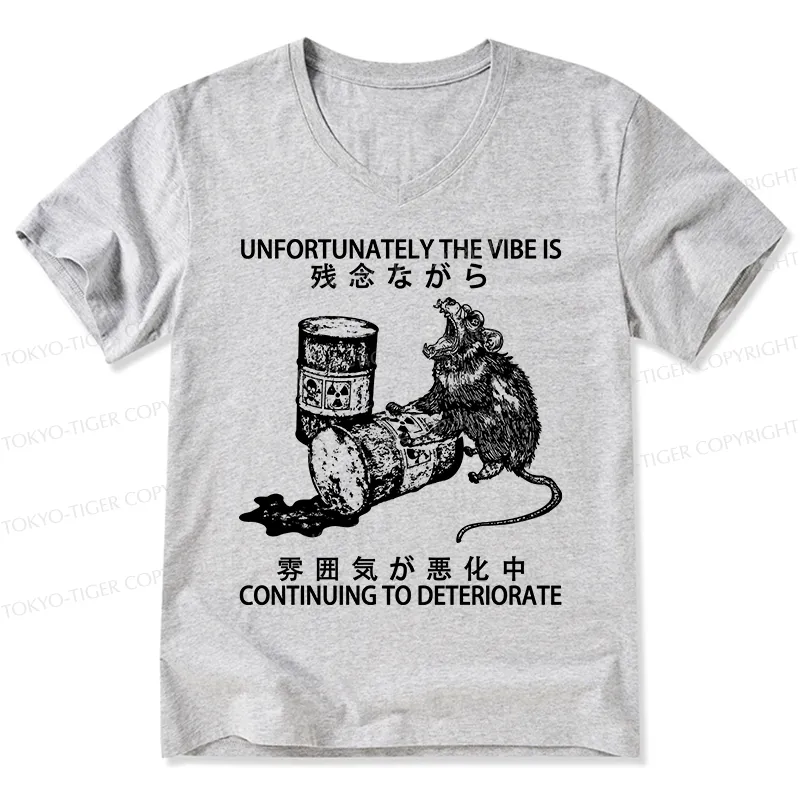 Tokyo-Tiger The Vibe Is Continuing To Deteriorate V-Neck Classic T-Shirt