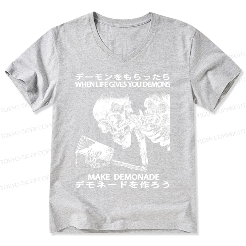 Tokyo-Tiger Make Demonade Funny V-Neck Classic T-Shirt