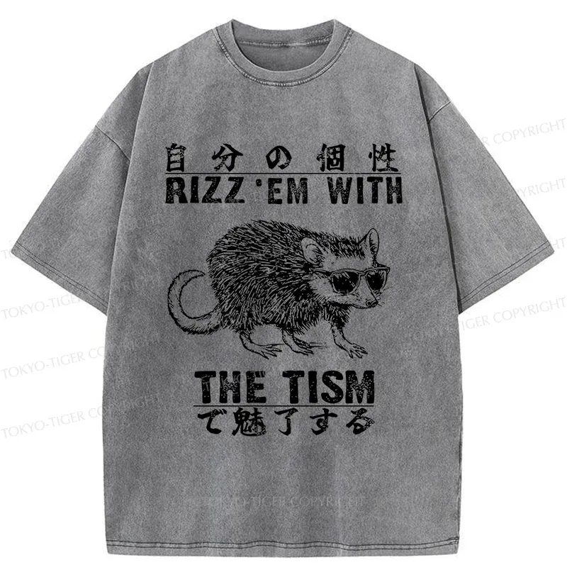Tokyo-Tiger Handsome Mouse Washed T-Shirt