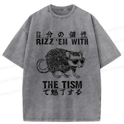 Tokyo-Tiger Handsome Mouse Washed T-Shirt