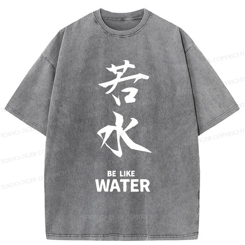 Tokyo-Tiger Feeling As Calm As Water Washed T-Shirt