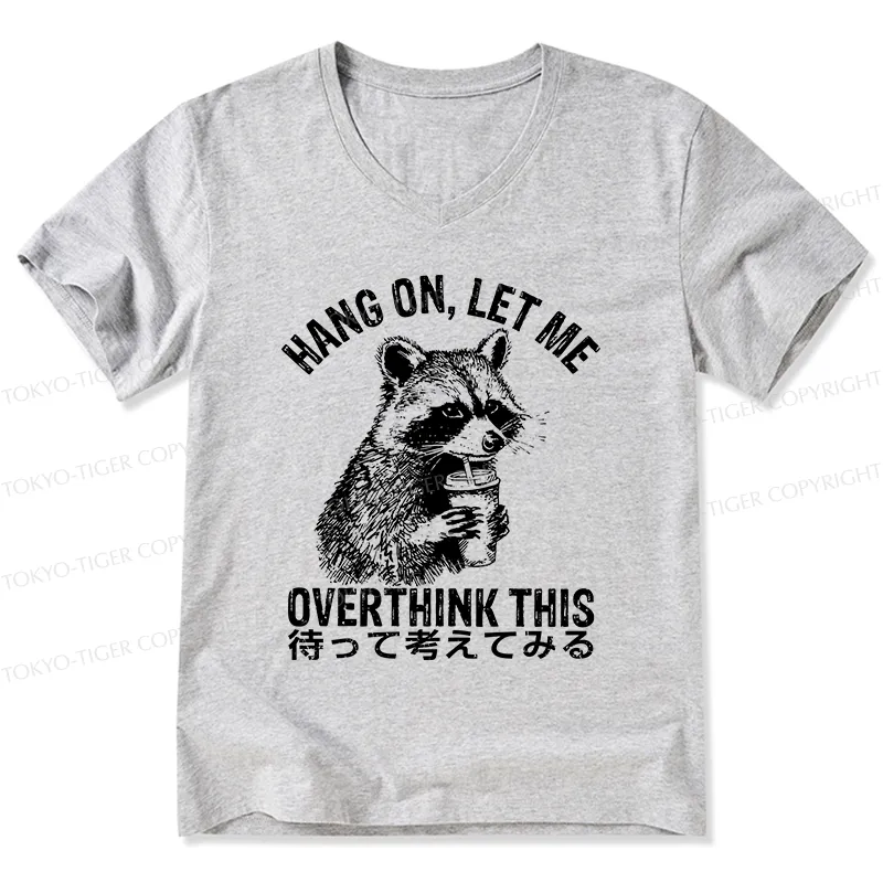 Tokyo-Tiger Overthink Raccoon V-Neck Classic T-Shirt
