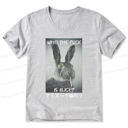Tokyo-Tiger Who Is Alice? V-Neck Classic T-Shirt