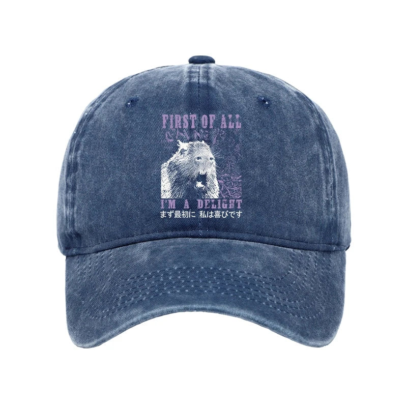 Tokyo-Tiger First Of All I'm A Delight Washed Cap
