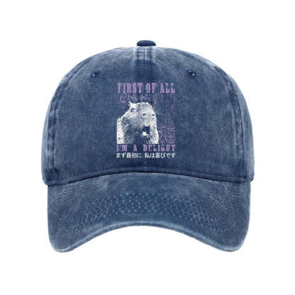 Tokyo-Tiger First Of All I'm A Delight Washed Cap