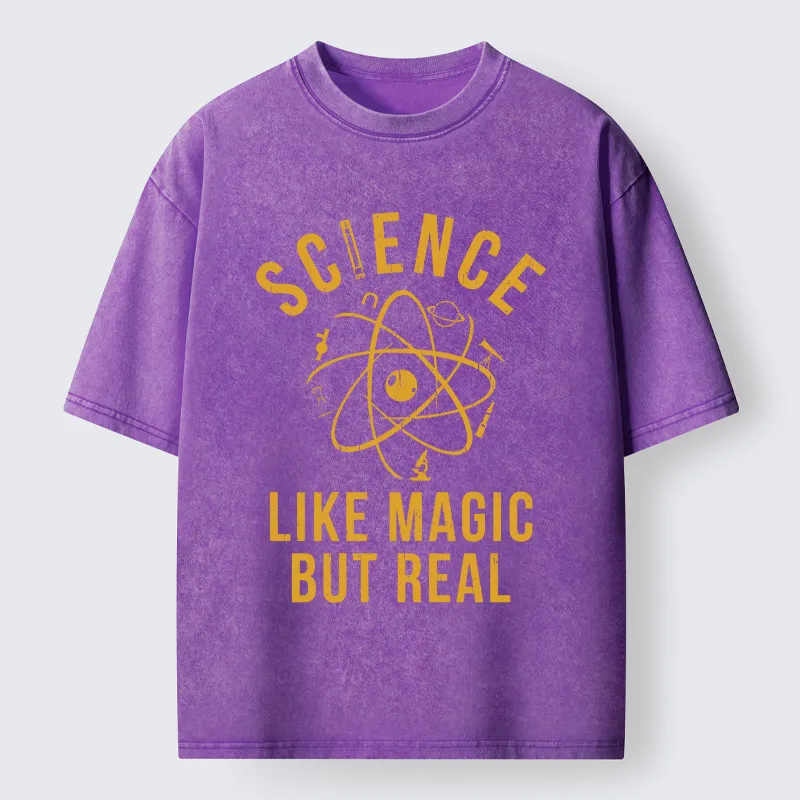 Tokyo-Tiger Science Is Magic Washed T-Shirt
