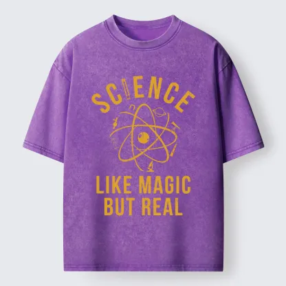Tokyo-Tiger Science Is Magic Washed T-Shirt