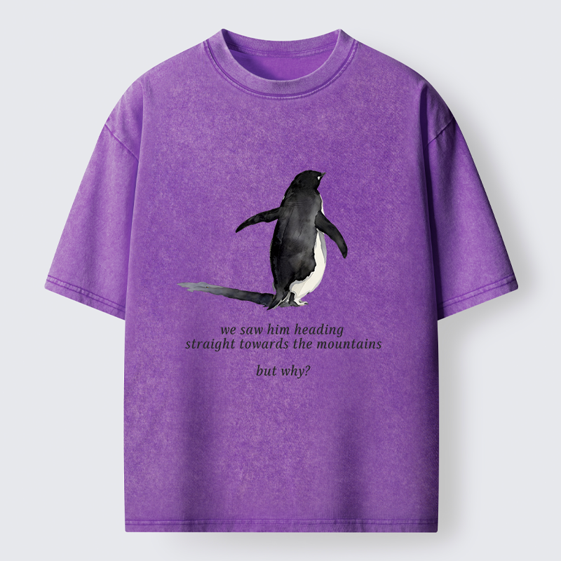 Tokyo-Tiger Lonely Penguin Washed T-Shirt