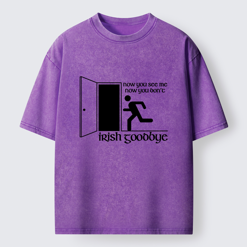 Tokyo-Tiger Irish Goodbye Exit Washed T-Shirt