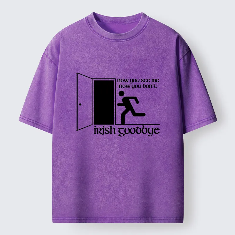 Tokyo-Tiger Irish Goodbye Exit Washed T-Shirt