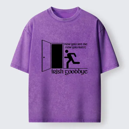 Tokyo-Tiger Irish Goodbye Exit Washed T-Shirt