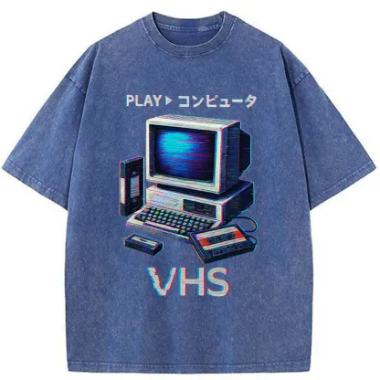 Tokyo-Tiger Vintage VHS Washed T-Shirt