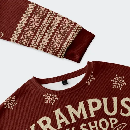 Tokyo-Tiger Terrible Krampus Christmas Ugly Sweatshirt