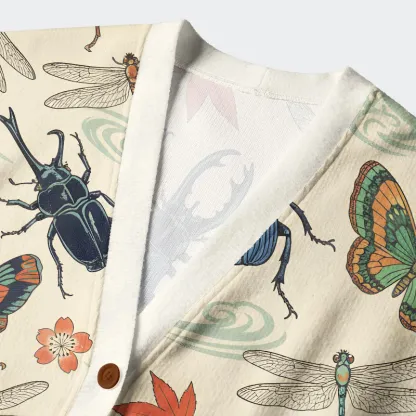 Tokyo-Tiger Insect World Ugly Cardigan Sweater