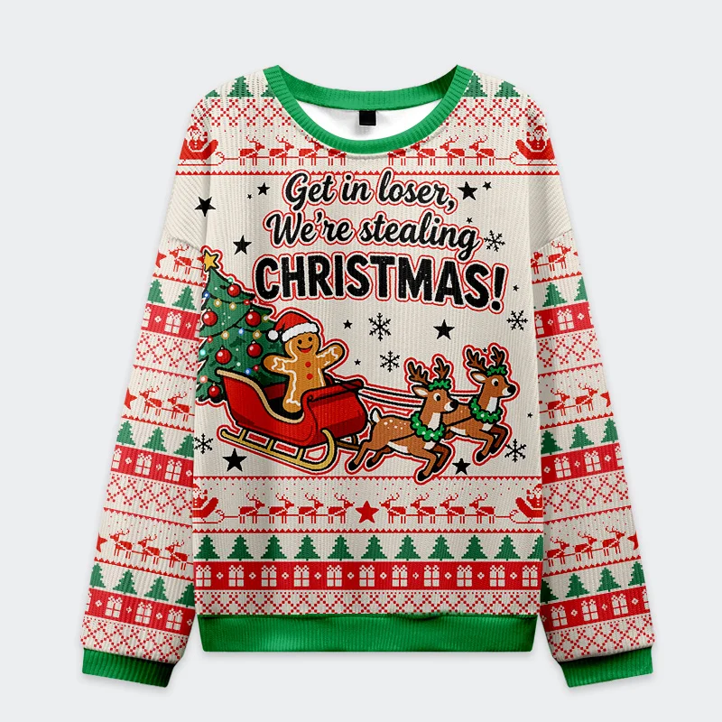 Tokyo-Tiger Gingerbread Man Gives Gifts Christmas Ugly Sweatshirt