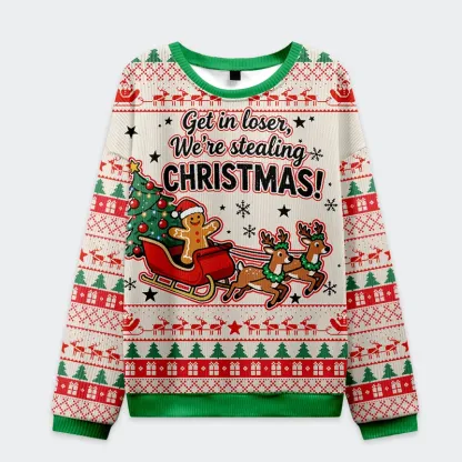 Tokyo-Tiger Gingerbread Man Gives Gifts Christmas Ugly Sweatshirt