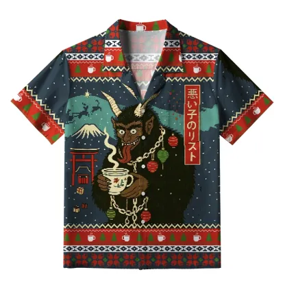 Tokyo-Tiger Naughty List Christmas Aloha Hawaiian Shirt
