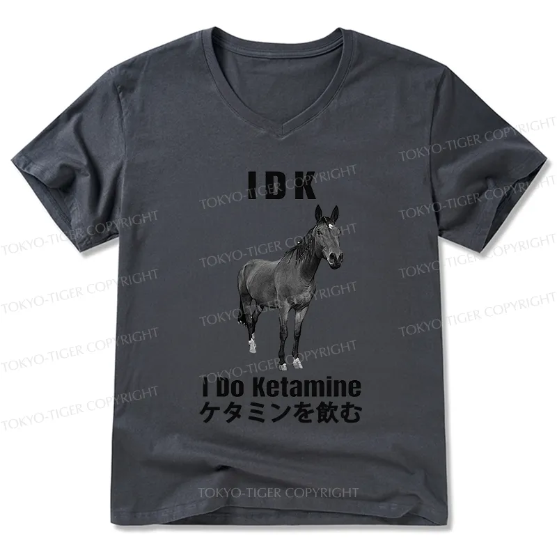 Tokyo-Tiger IDK I Do Ketamine V-Neck Classic T-Shirt