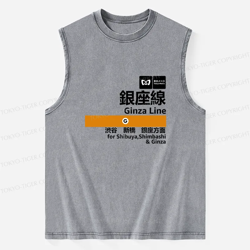 Tokyo-Tiger Ginza Line Japan Washed Tank