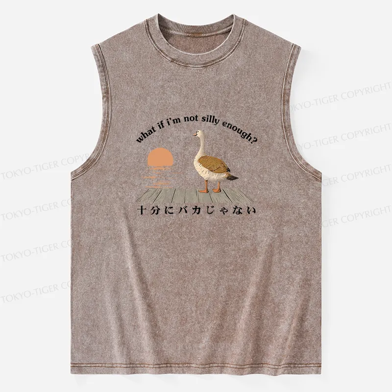 Tokyo-Tiger What If I'm Not Silly Enough Washed Tank