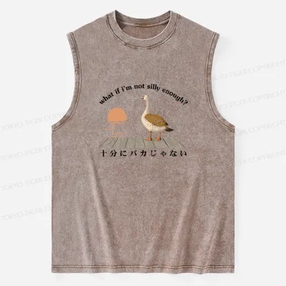 Tokyo-Tiger What If I'm Not Silly Enough Washed Tank