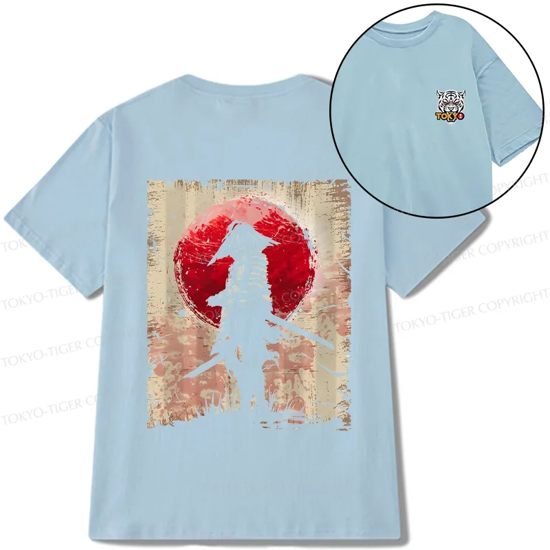Tokyo-Tiger Samurai Front Back Classic T-Shirt