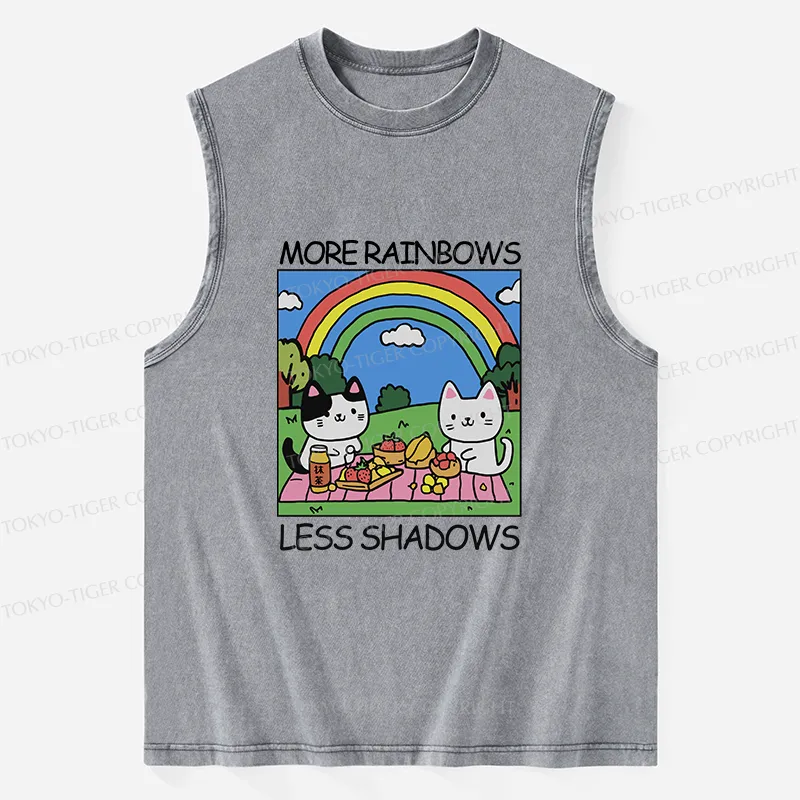 Tokyo-Tiger More Rainbows Less Shadows Washed Tank