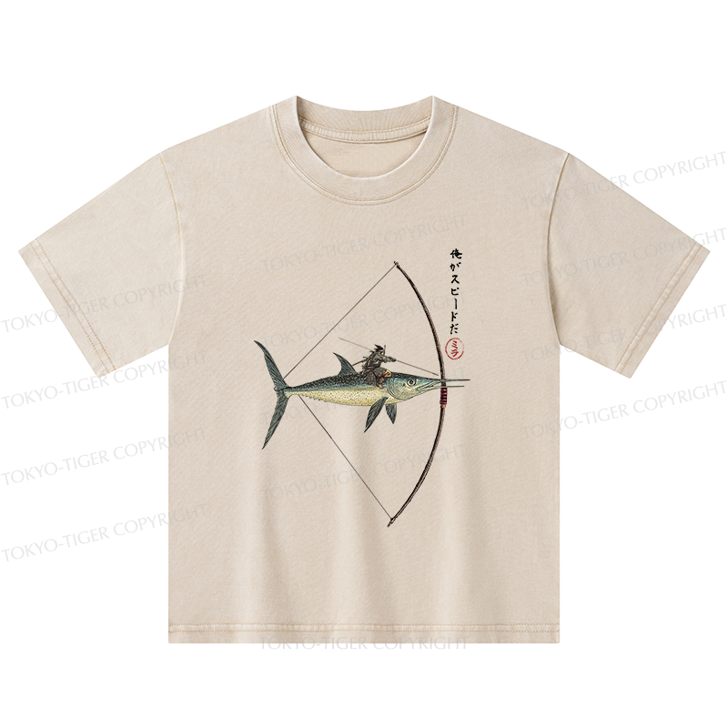 Tokyo-Tiger I Am Speed Kids Washed T-Shirt