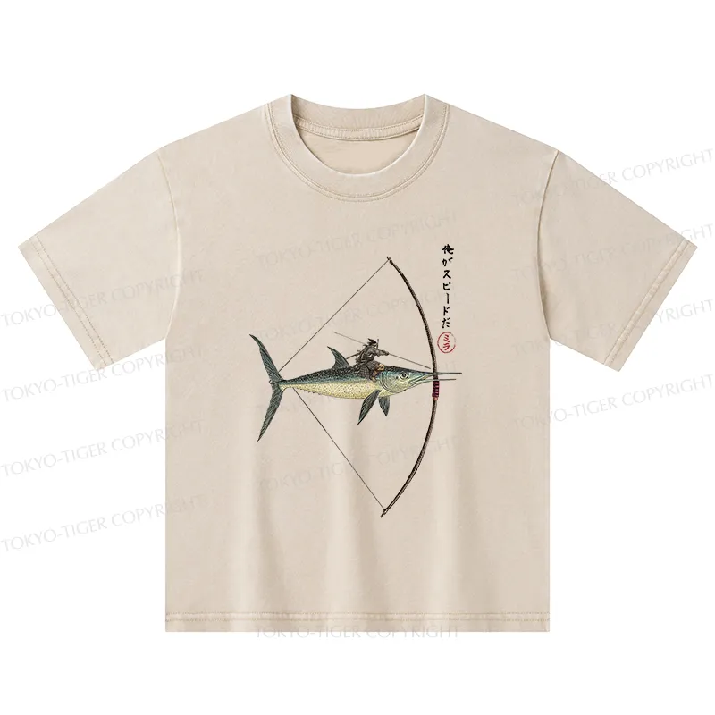 Tokyo-Tiger I Am Speed Kids Washed T-Shirt