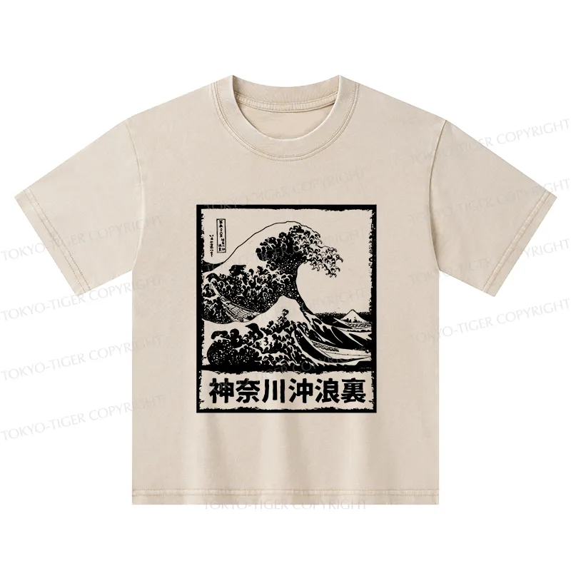 Tokyo-Tiger Legendary Wave Kids Washed T-Shirt