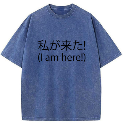 Tokyo-Tiger I'm Here Washed T-Shirt